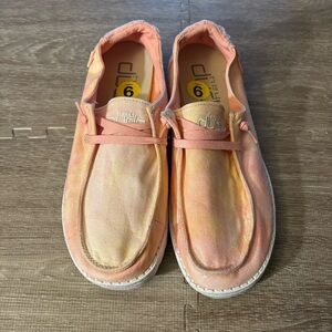 Hey Dude Women's Wendy Tie Dye Slip On Casual Shoes Size 9